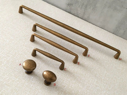 Antique Bronze Cabinet Pull Handles Kitchen Hardware
