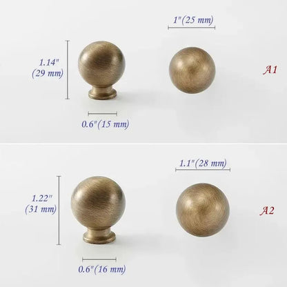 Poignées de tiroir et d'armoire en laiton bronze antique 96, 128, 192, 256 mm | Lynns Hardware