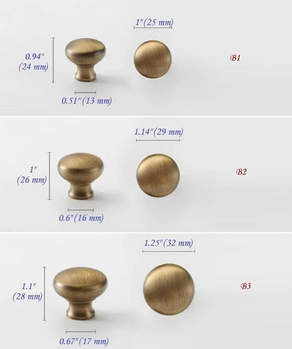 Poignées de tiroir et d'armoire en laiton bronze antique 96, 128, 192, 256 mm | Lynns Hardware