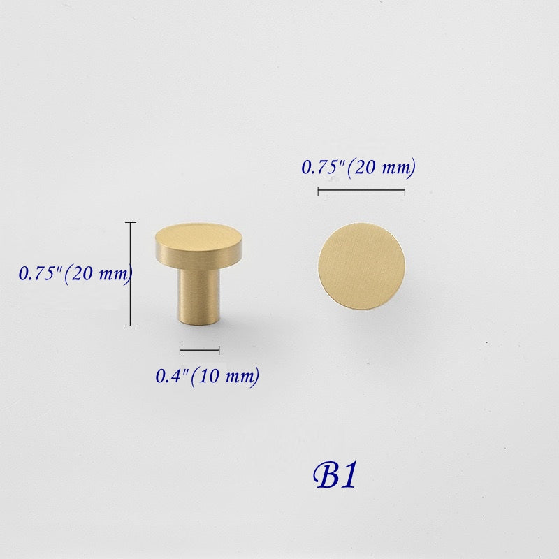 Brushed Brass Cabinet Pulls, Drawer Knobs, MCM Kitchen Hardware