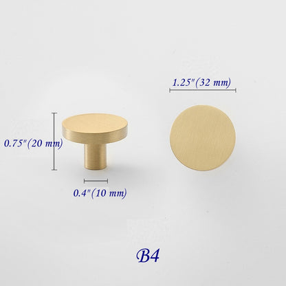 Brushed Brass Cabinet Pulls, Drawer Knobs, MCM Kitchen Hardware