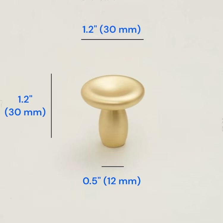 Modern Concave Cabinet Knobs, Zinc Alloy, Classic Kitchen Hardware