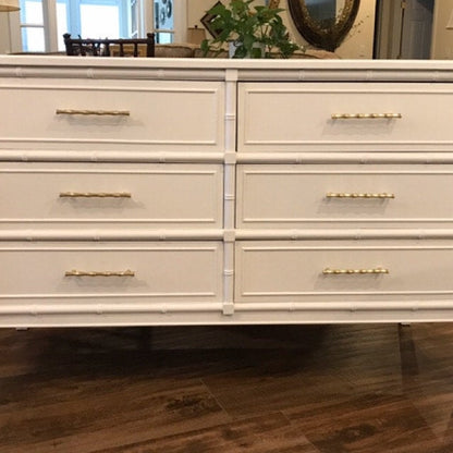 Gold Bamboo Cabinet Pulls and Drawer Knobs, MCM Kitchen Hardware