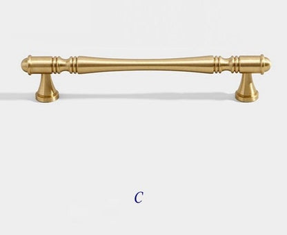 Brass Cabinet Pulls Drawer Knob Kitchen Hardware, Polished Brass, Brushed Brass, Polished Chrome