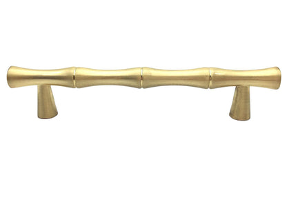Bamboo Cabinet Pulls and Drawer Knobs, Brushed Gold | Lynns Hardware
