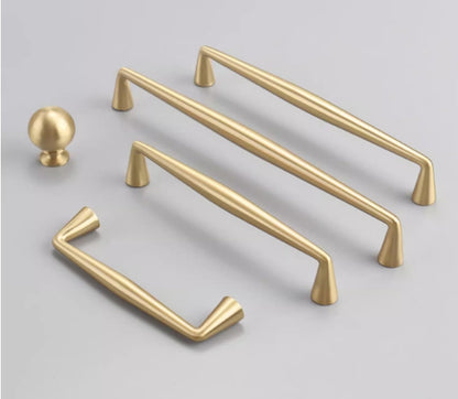 Kaffeebraune Bronze-Schrankgriffe, massive Messing-Garderobengriffe | Lynns Hardware