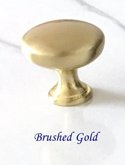 Round Cabinet Knobs, Drawer Pulls, Gold Pewter Nickel Bronze, Kitchen Hardware