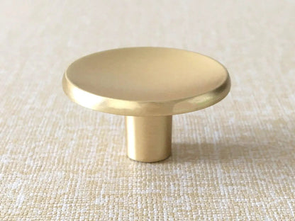 Concave Cabinet Knobs, Gold Circle Drawer Pulls, Black Copper Gray Nickel Gold