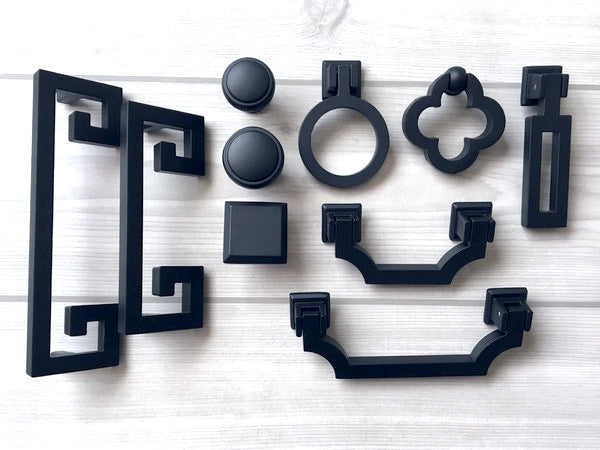 Matte Black Drawer Handles - 2.5" 3.75" 5"