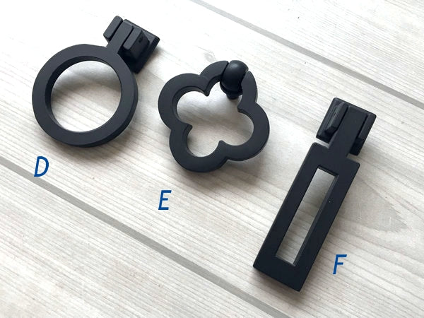 Matte Black Drawer Handles - 2.5" 3.75" 5"