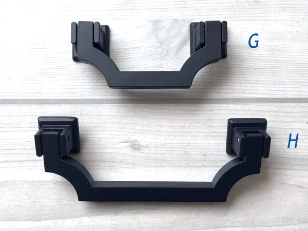 Matte Black Drawer Handles - 2.5" 3.75" 5"