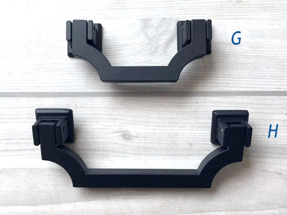 Matte Black Drawer Handles - 2.5" 3.75" 5"