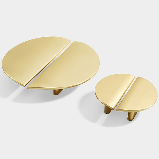 Semicircle Cabinet Pulls 32 64 mm in Brushed Gold, Nickel, Antique Bronze