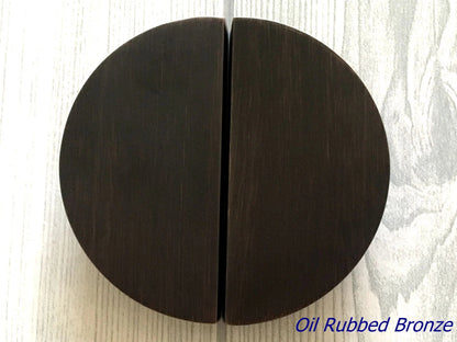 Halbmondgriff, schwarze Schrankgriffe, 6,35 cm Mittenabstand 