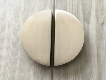 Halbmondgriff, schwarze Schrankgriffe, 6,35 cm Mittenabstand 