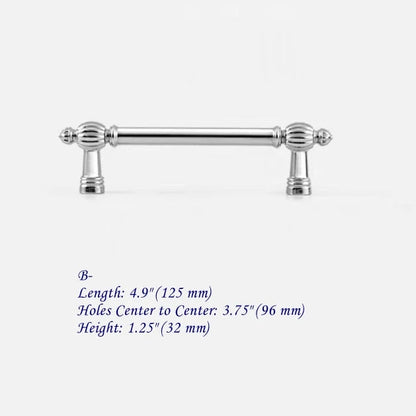 3.75" 5" 7.5" Polished Chrome Cabinet Pulls, Modern Kitchen Hardware