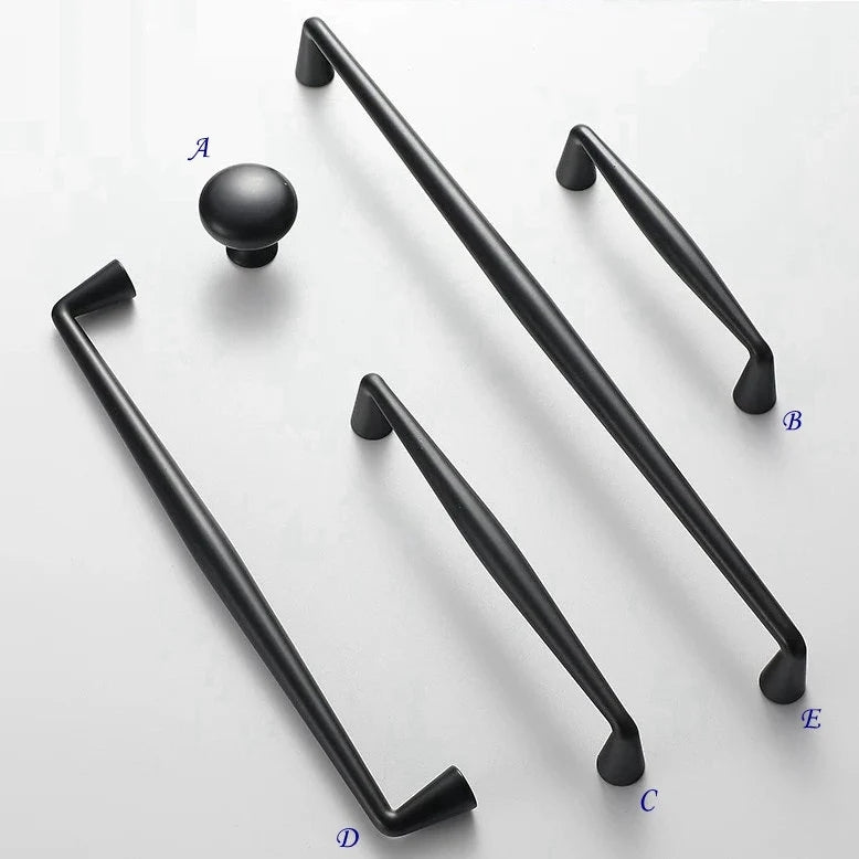Black Kitchen Hardware Cabinet Pulls