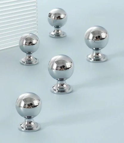 Brass Drawer Knob Cabinet Pulls Polished Chrome