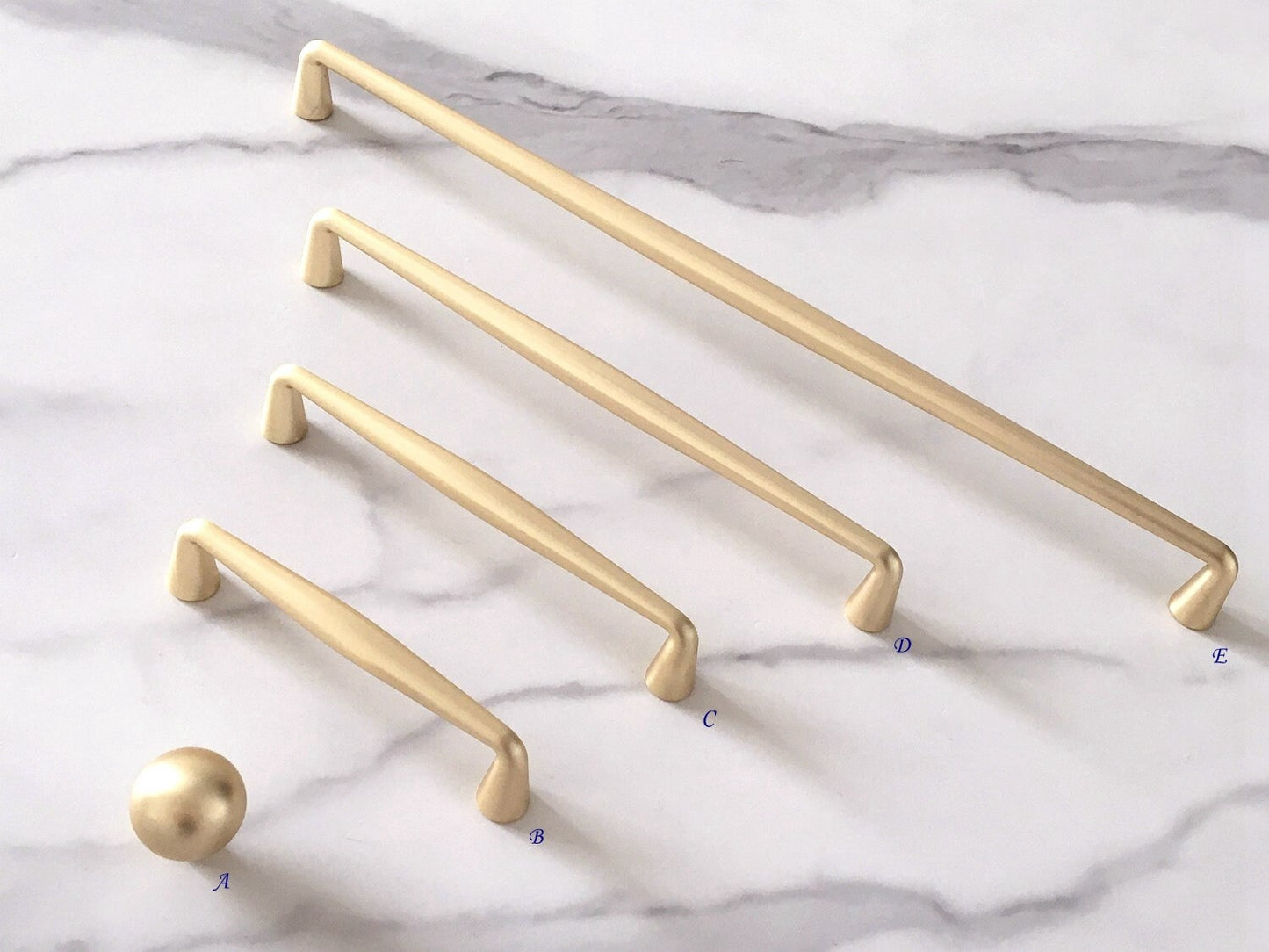 Brushed Gold Cabinet Pull Handles Kitchen Hardware