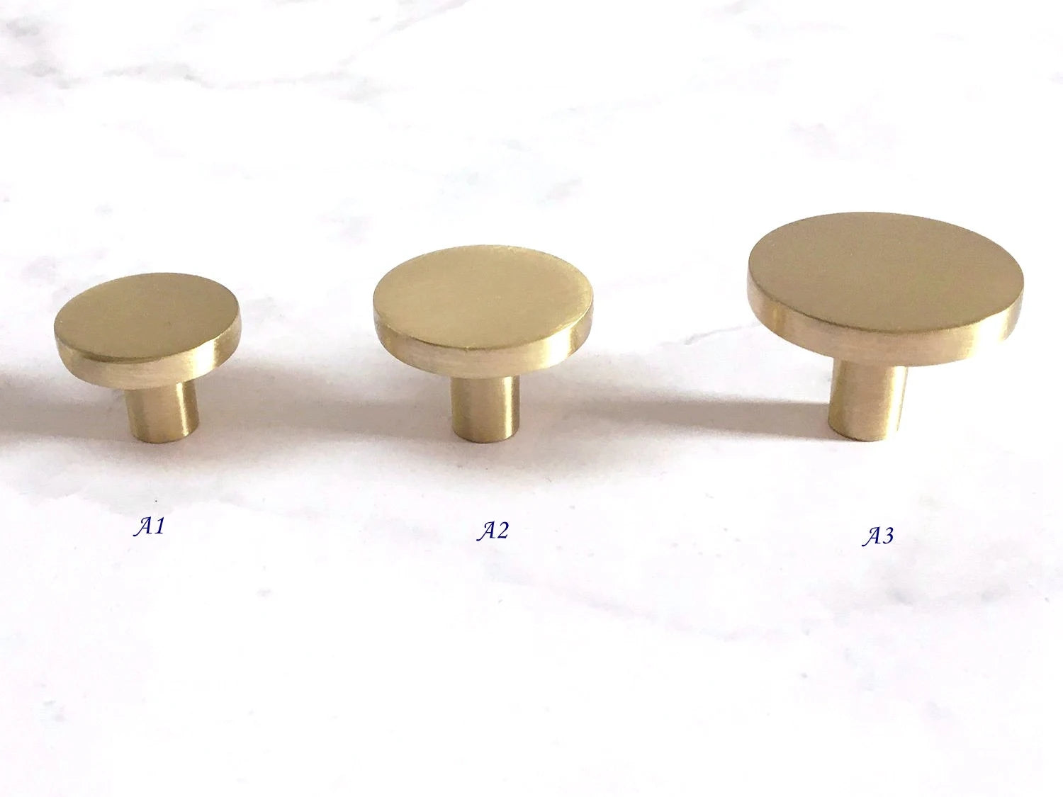Brushed Gold Circle Cabinet Pulls Dresser Drawer Knobs