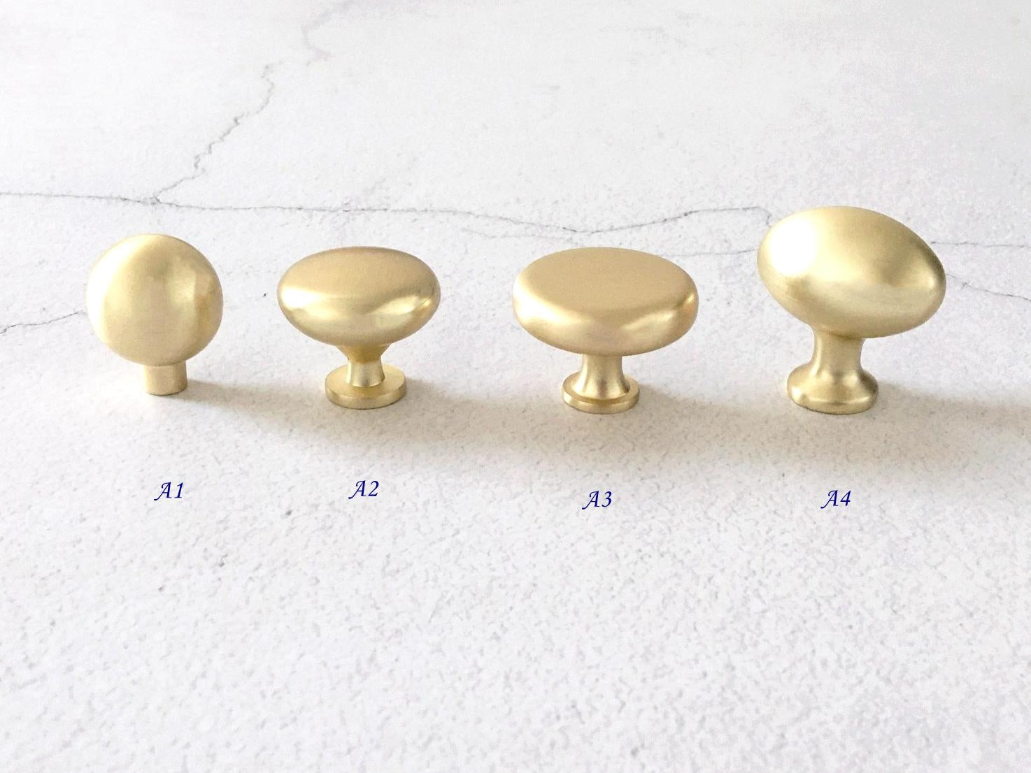 Brushed Gold Drawer Knob Cabinet Pulls Hardware 