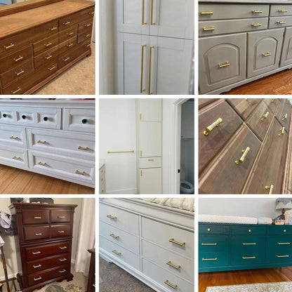 Brushed Gold Drawer Pulls Hardware Kitchen Cabinet Handles
