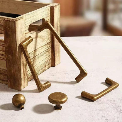 Antique Bronze Cabinet Pull Handles, Drawer Knobs, Rustic Retro Kitchen Hardware