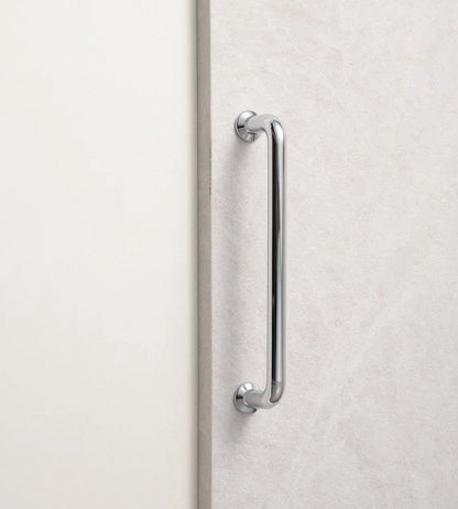 Polished Chrome Cupboard D Handle | Minimalist Cabinet Pull - 96 128 192 mm
