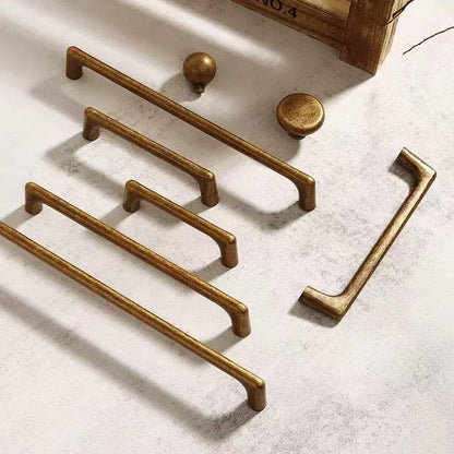 Antique Bronze Cabinet Pull Handles, Drawer Knobs, Rustic Retro Kitchen Hardware