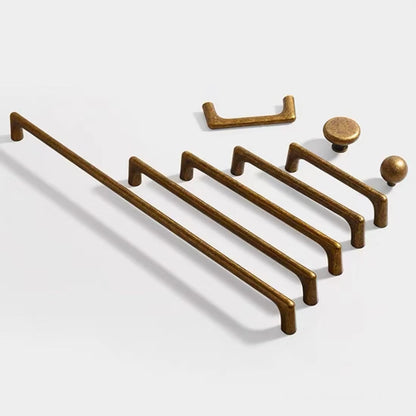 Antique Bronze Cabinet Pull Handles, Drawer Knobs, Rustic Retro Kitchen Hardware