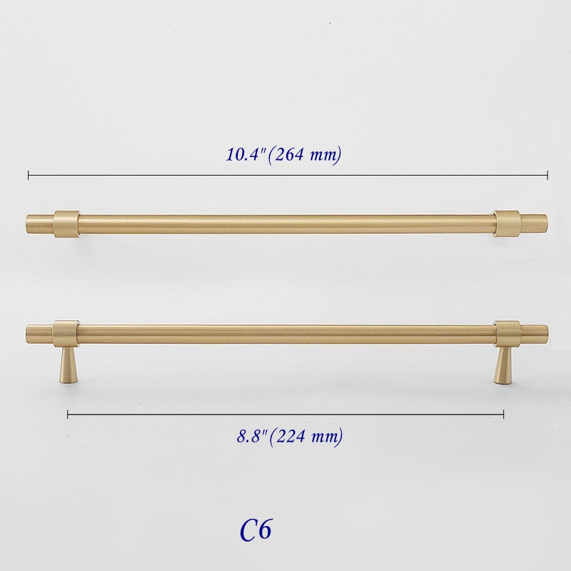 Brushed Brass Cabinet Pulls, Drawer Knobs, MCM Kitchen Hardware