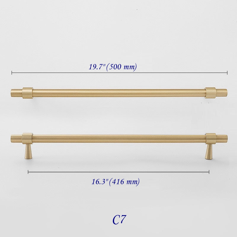 Brushed Brass Cabinet Pulls, Drawer Knobs, MCM Kitchen Hardware