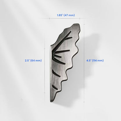 2.5" 3.75" Leaf Cabinet Drawer Pulls, Decorative Hardware