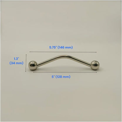 Contemporary Cabinet Handle & Drawer Knob, Polished Chrome / Nickel, Nordic Kitchen Hardware