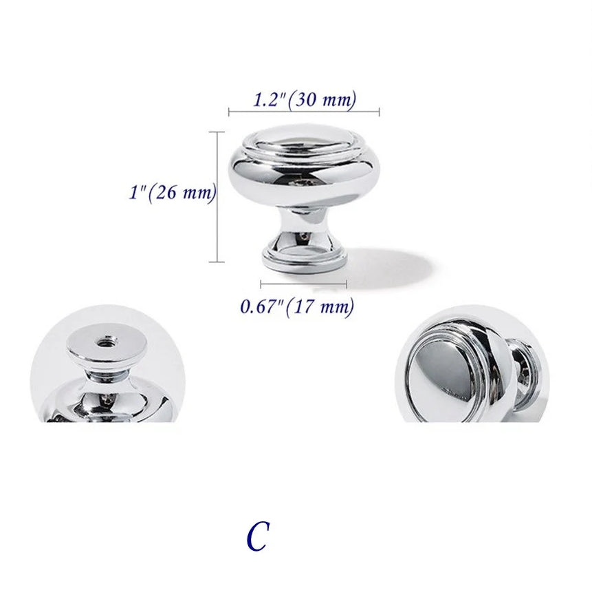 Polished Chrome Brass Cabinet Bar Pulls European Style Modern Shiny