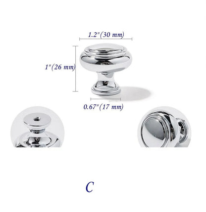 Polished Chrome Brass Cabinet Bar Pulls European Style Modern Shiny