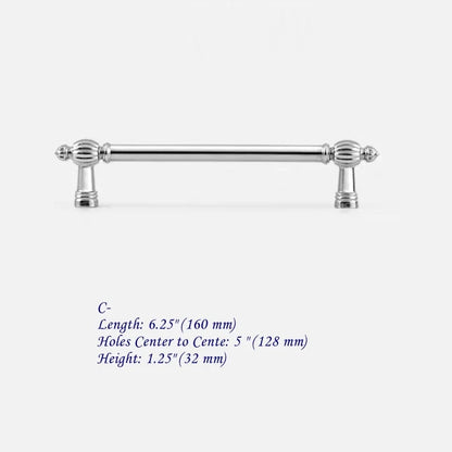 3.75" 5" 7.5" Polished Chrome Cabinet Pulls, Modern Kitchen Hardware