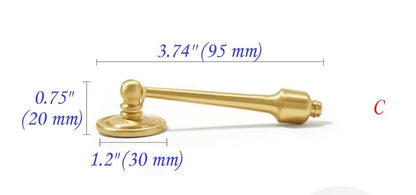 Brass Cabinet Teardrop Pull, Pendent Drawer Knob, Brushed Brass, Polished Chrome, Antique Bronze