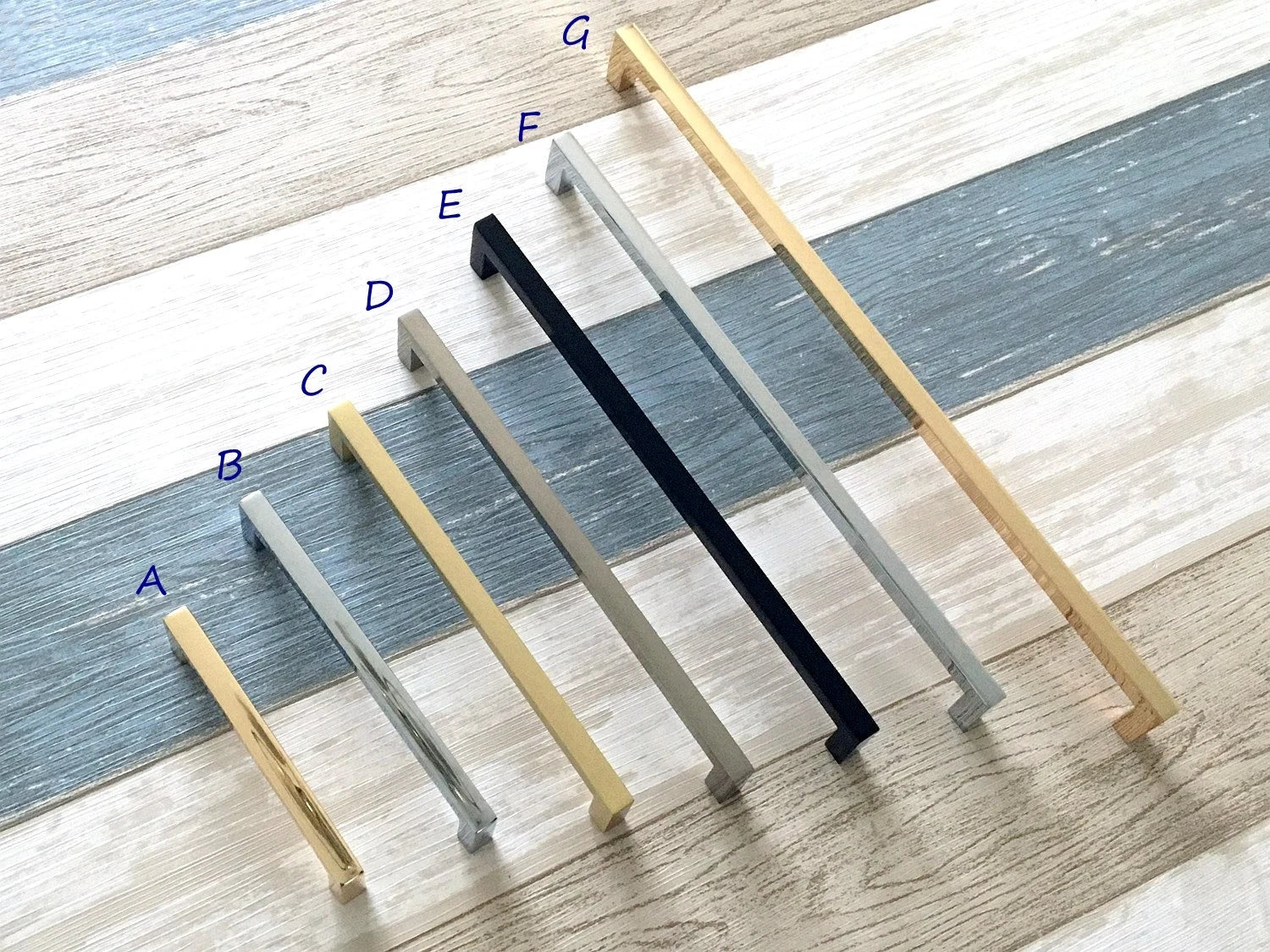 Cabinet Pulls Slim Square Minimalism Modern Hardware