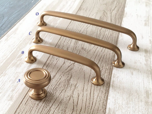 Champagne Gold Bronze Cabinet Pulls Handles Hardware