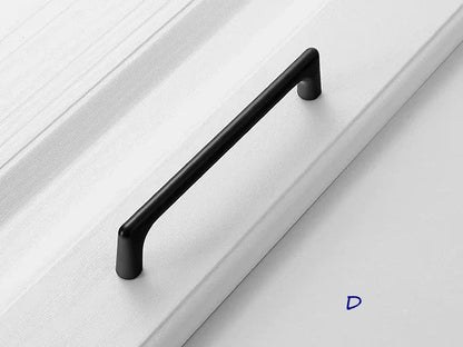 Black Cabinet Pulls and Knobs, Minimalism Kitchen Hardware