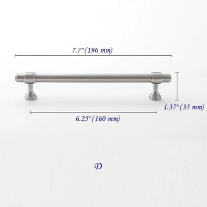 Minimalist Cabinet Bar Pulls, Solid Brass, Brushed Nickel, Modern Kitchen Hardware