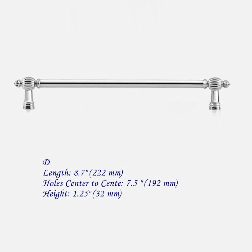 3.75" 5" 7.5" Polished Chrome Cabinet Pulls, Modern Kitchen Hardware