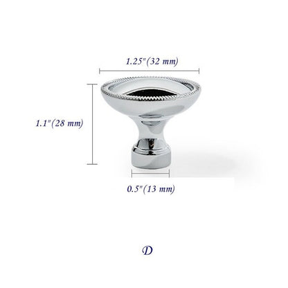 Polished Chrome Cabinet Handles, Shiny Silver Drawer Knobs, Solid Brass