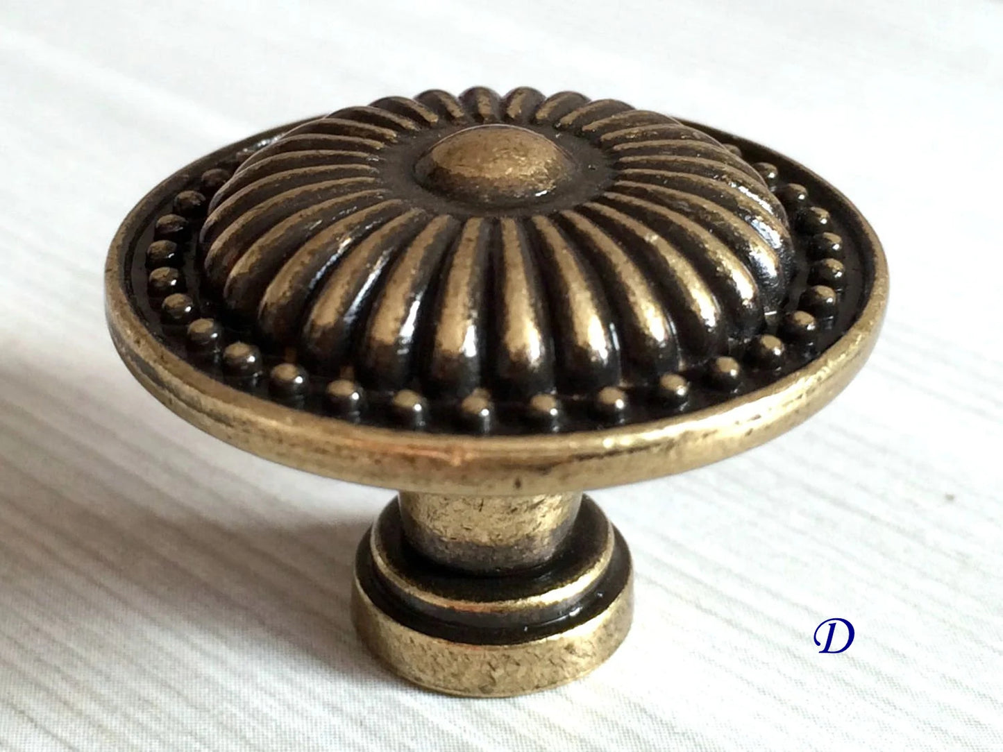 Antique Bronze Drawer Knob, Cabinet Door Pulls, Drop Ring Vintage Style Hardware