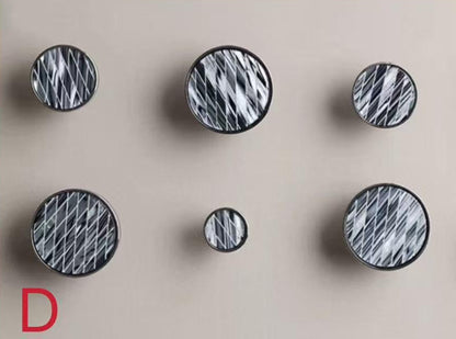 Nordic Mother of Pearl Brass Cabinet Knob, Chrome Shell Drawer Pull, Decorative Kitchen Hardware
