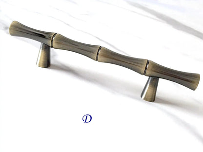 Bambus-Schrankgriff T-förmiger Knopf Gebürstete Bronze | Lynns Hardware