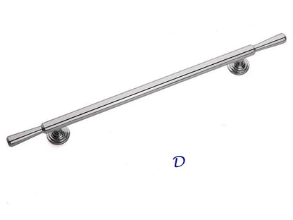 Polished Chrome Cabinet Handles, Drawer Bar Pulls, Contemporary Kitchen Hardware