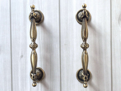 Antique Bronze Georgian Cabinet Pull - 2.5" 3.75" 5"