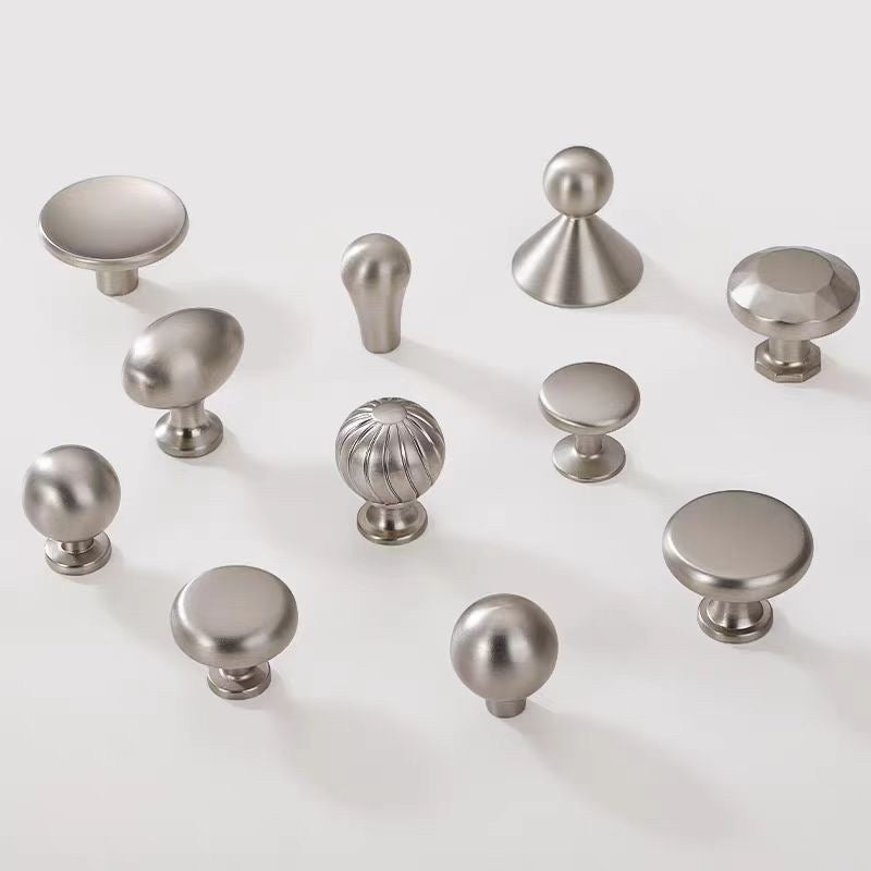 Brushed nickel drawer knobs for modern home decor